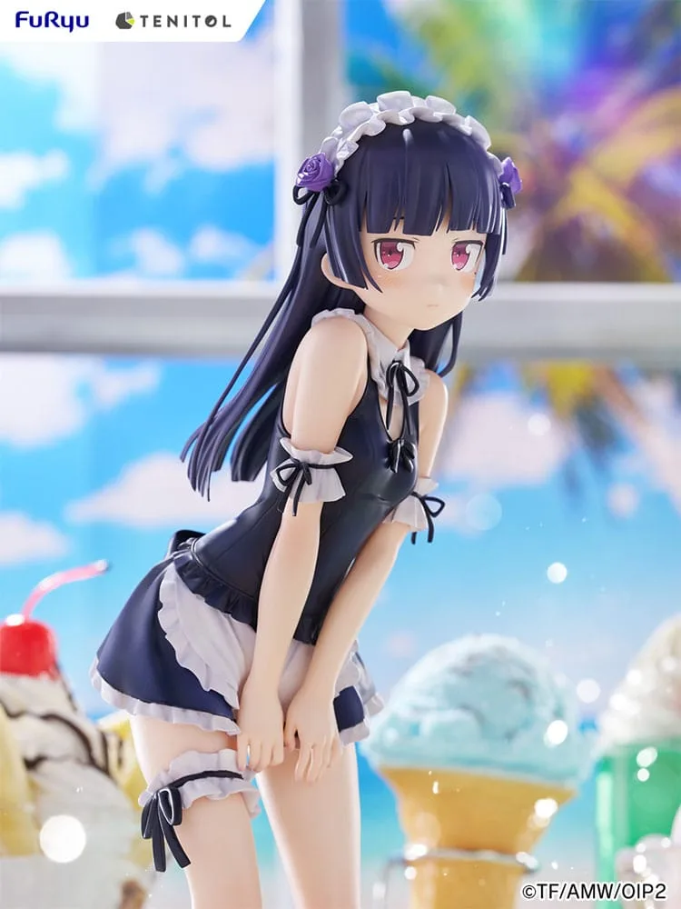 Ore no Imouto ga Konna ni Kawaii Wake ga Nai. Tenitol Tall PVC Statue Kuroneko swimsuits maid Ver. 27 cm by Furyu - Other