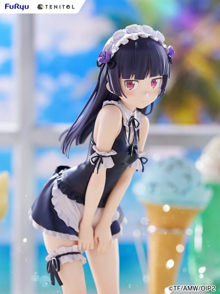 Ore no Imouto ga Konna ni Kawaii Wake ga Nai. Tenitol Tall PVC Statue Kuroneko swimsuits maid Ver. 27 cm by Furyu - Other
