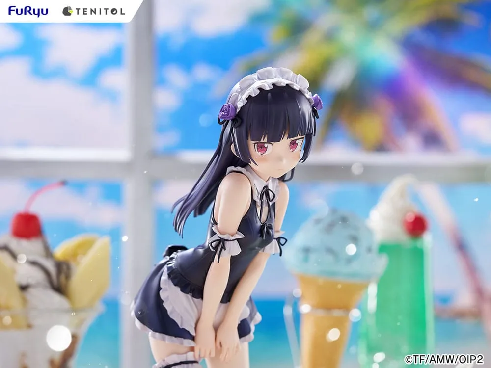 Ore no Imouto ga Konna ni Kawaii Wake ga Nai. Tenitol Tall PVC Statue Kuroneko swimsuits maid Ver. 27 cm by Furyu - Other