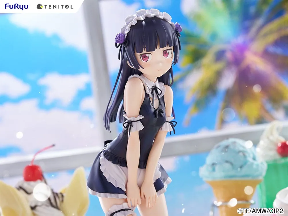 Ore no Imouto ga Konna ni Kawaii Wake ga Nai. Tenitol Tall PVC Statue Kuroneko swimsuits maid Ver. 27 cm by Furyu - Other