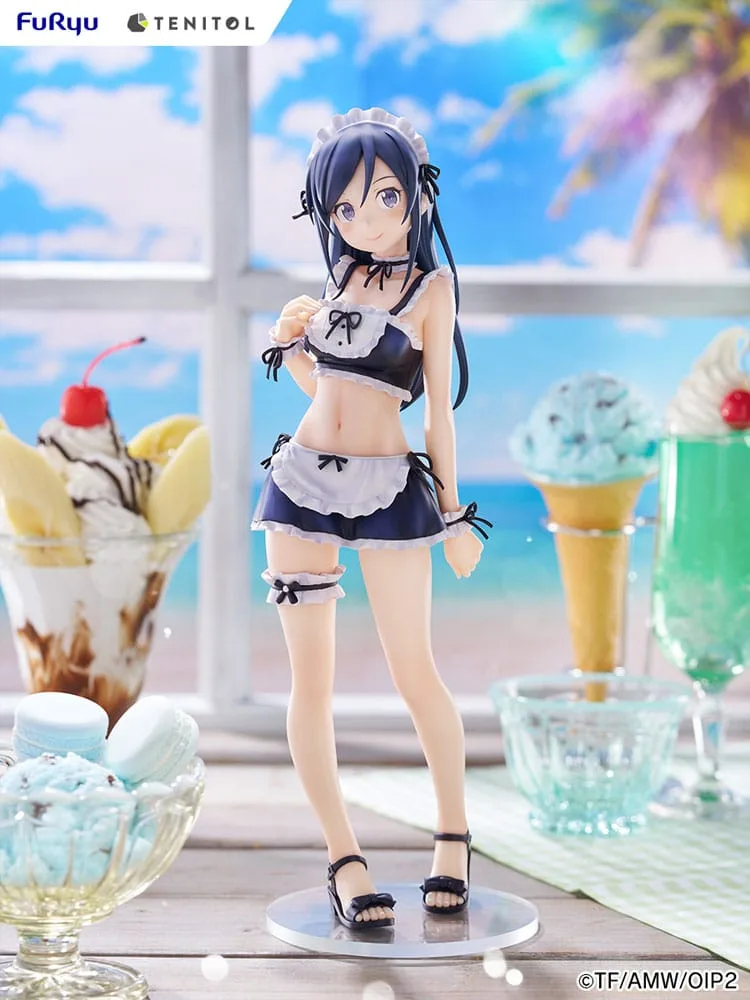 Ore no Imouto ga Konna ni Kawaii Wake ga Nai. Tenitol Tall PVC Statue Aragaki Ayase swimsuits maid Ver. 30 cm by Furyu - Other