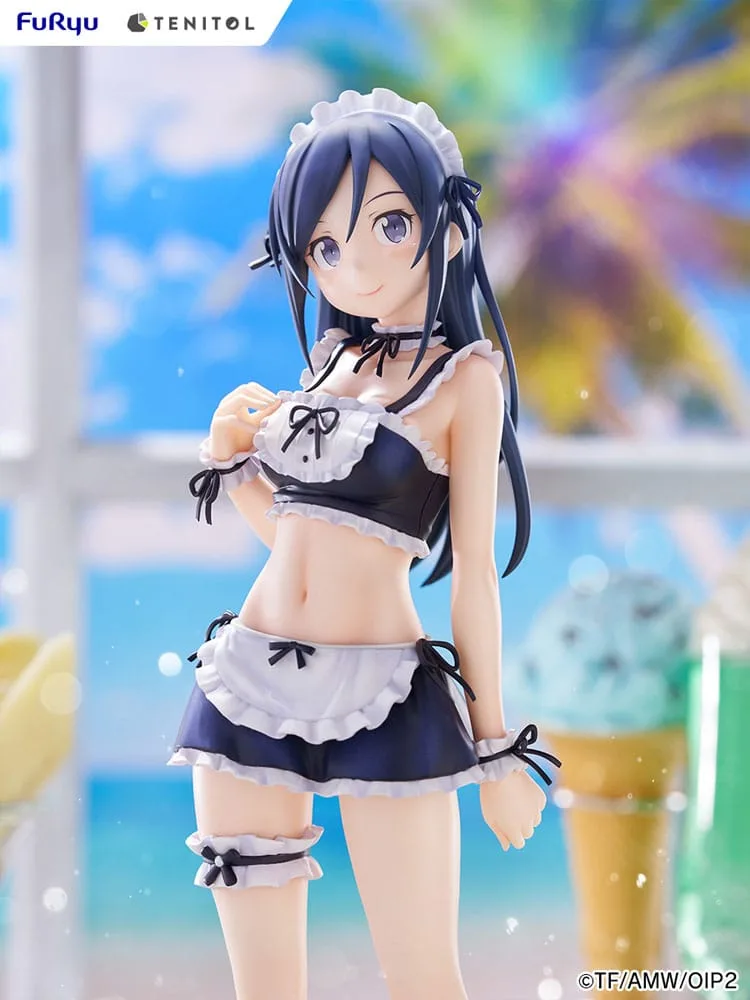 Ore no Imouto ga Konna ni Kawaii Wake ga Nai. Tenitol Tall PVC Statue Aragaki Ayase swimsuits maid Ver. 30 cm by Furyu - Other