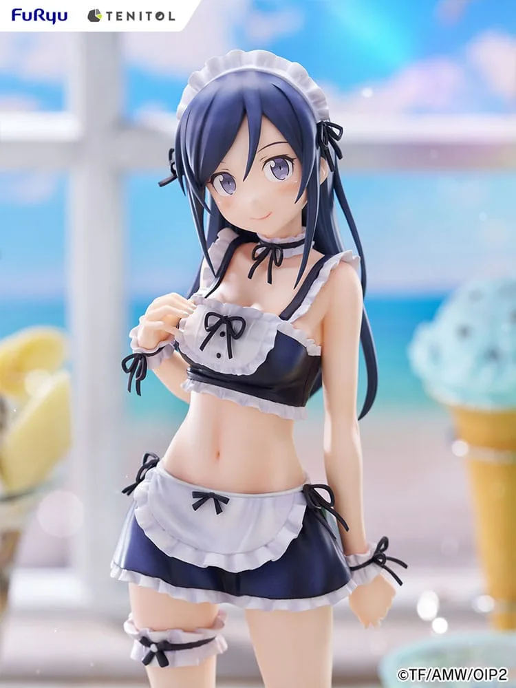 Ore no Imouto ga Konna ni Kawaii Wake ga Nai. Tenitol Tall PVC Statue Aragaki Ayase swimsuits maid Ver. 30 cm by Furyu - Other