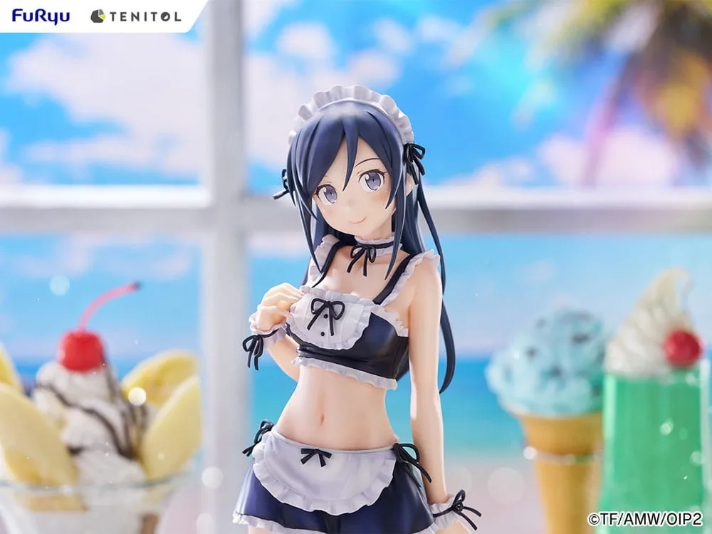 Ore no Imouto ga Konna ni Kawaii Wake ga Nai. Tenitol Tall PVC Statue Aragaki Ayase swimsuits maid Ver. 30 cm by Furyu - Other