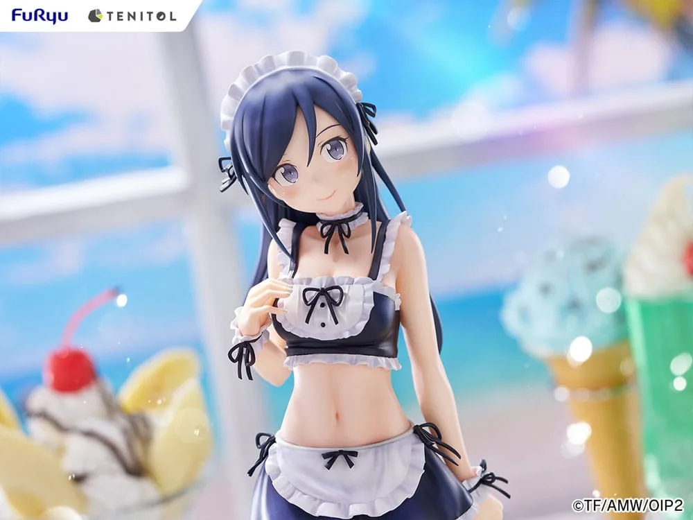 Ore no Imouto ga Konna ni Kawaii Wake ga Nai. Tenitol Tall PVC Statue Aragaki Ayase swimsuits maid Ver. 30 cm by Furyu - Other