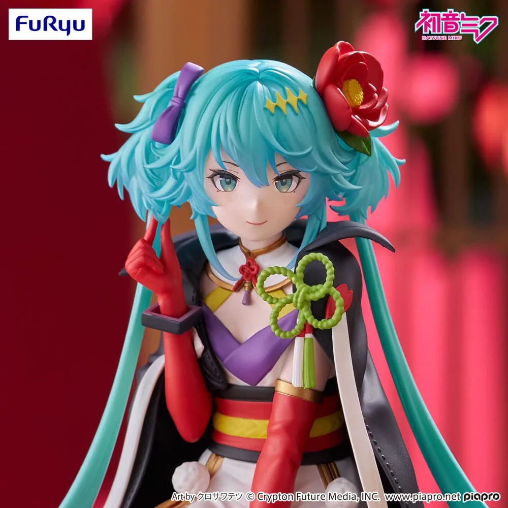 Hatsune Miku Noodle Stopper PVC Statue Flower Fairy Camellia 15 cm by Furyu - Hatsune Miku
