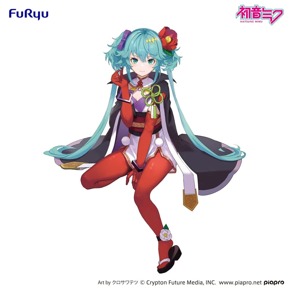 Hatsune Miku Noodle Stopper PVC Statue Flower Fairy Camellia 15 cm by Furyu - Hatsune Miku