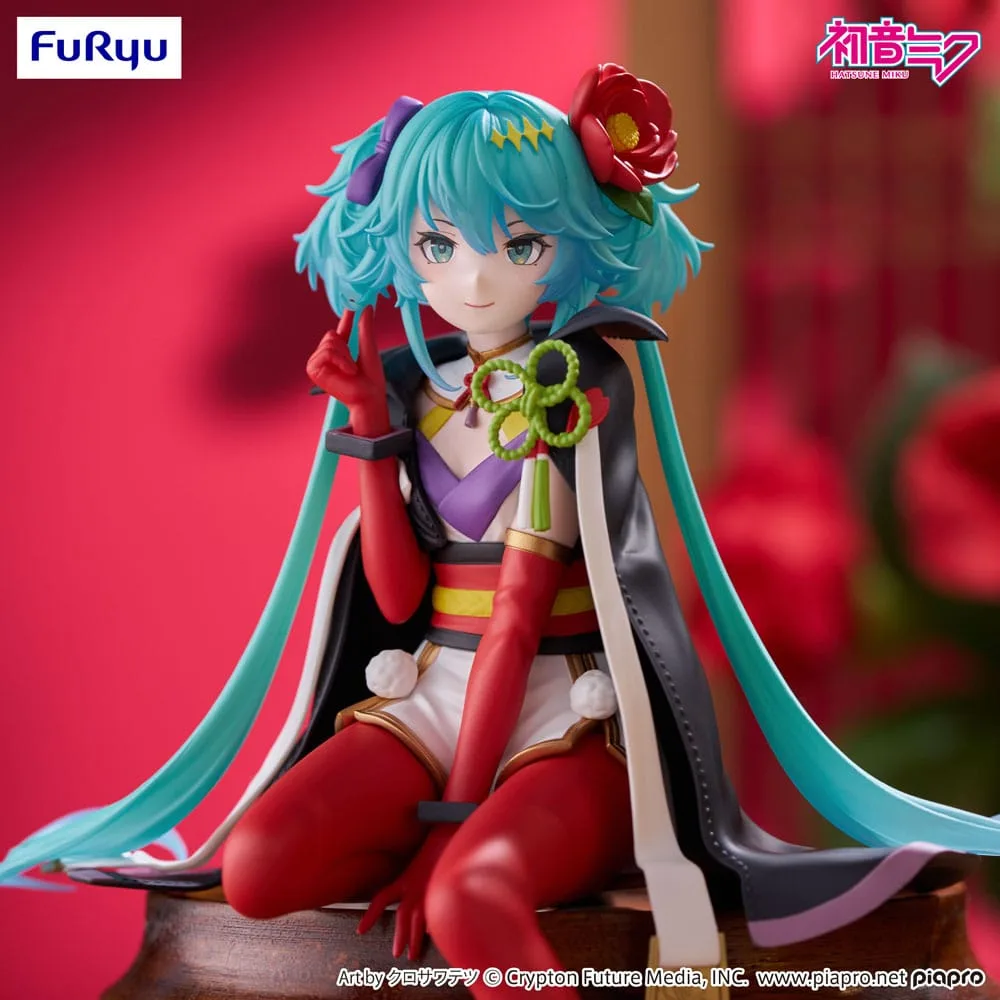 Hatsune Miku Noodle Stopper PVC Statue Flower Fairy Camellia 15 cm by Furyu - Hatsune Miku