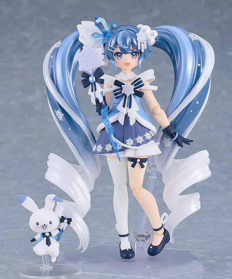 Character Vocal Series 01: Hatsune Miku Figma Action Figure Snow Miku: Crystal Snow Ver. 13 cm by Good Smile Company - Character Vocal Series