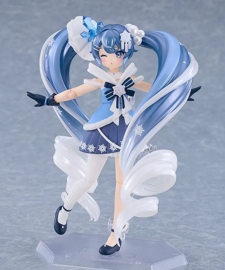Character Vocal Series 01: Hatsune Miku Figma Action Figure Snow Miku: Crystal Snow Ver. 13 cm by Good Smile Company - Character Vocal Series