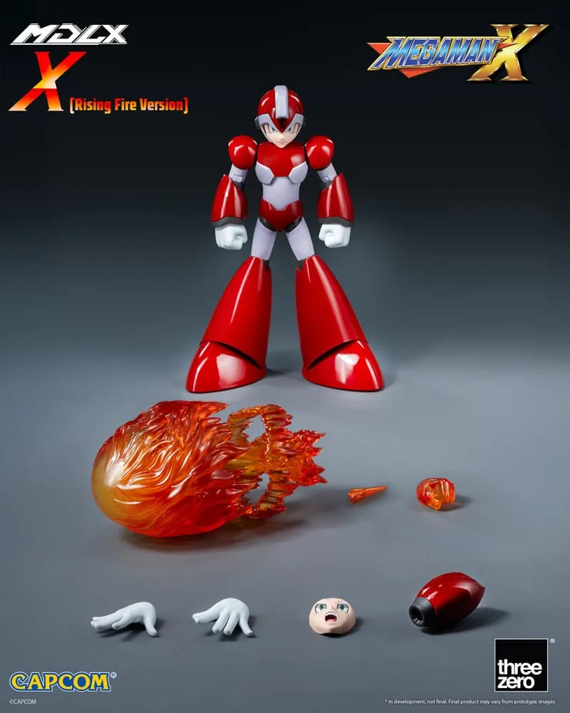 Mega Man MDLX Action Figure Rockman X / Mega Man X (Rising Fire Version) 12 cm by ThreeZero - Mega Man