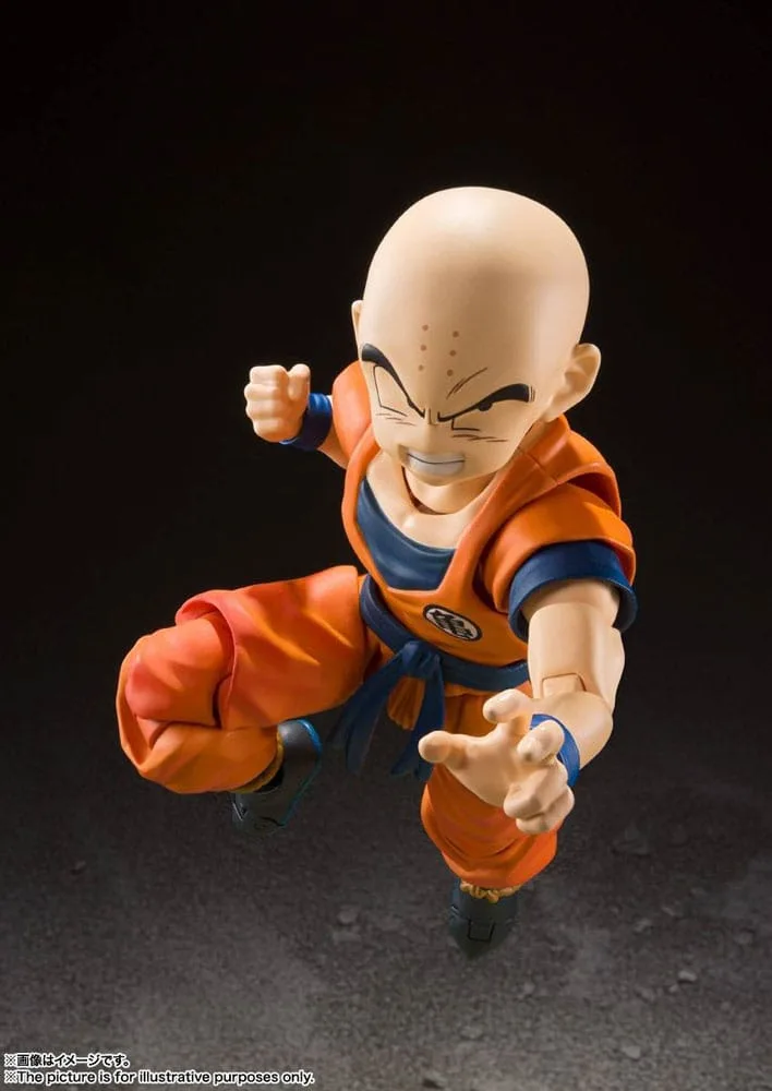 Dragon Ball Z S.H. Figuarts Action Figure Krillin-Earth's Strongest Man (Reissue) 12 cm by Bandai Tamashii Nations - Dragon Ball