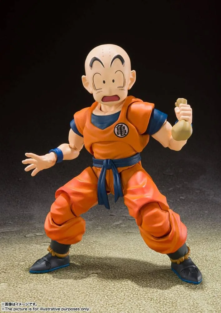 Dragon Ball Z S.H. Figuarts Action Figure Krillin-Earth's Strongest Man (Reissue) 12 cm by Bandai Tamashii Nations - Dragon Ball