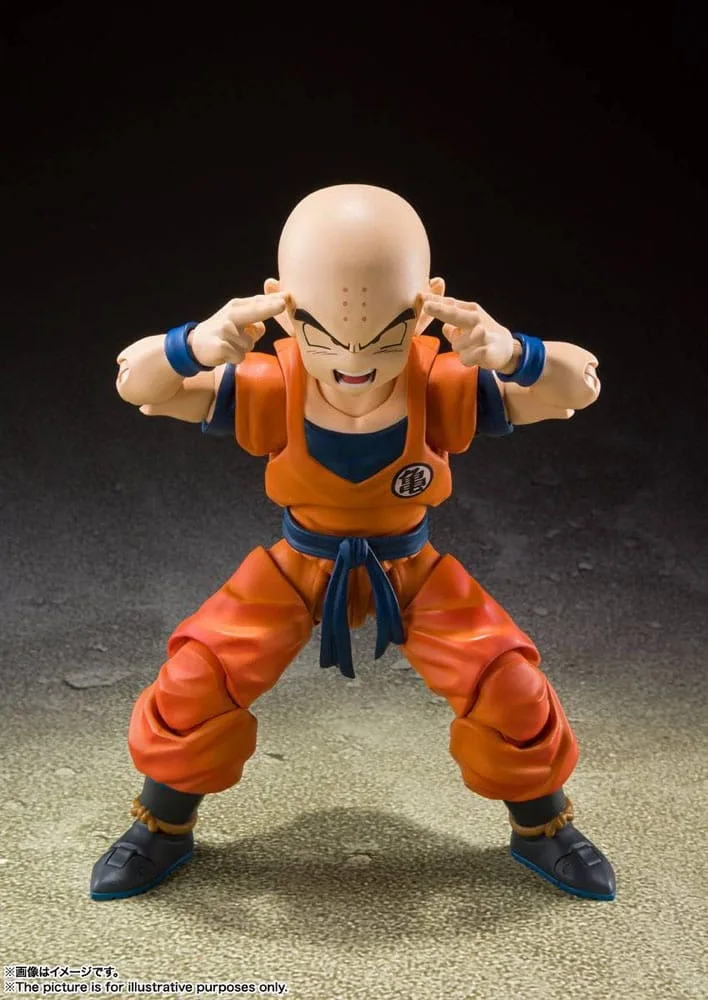 Dragon Ball Z S.H. Figuarts Action Figure Krillin-Earth's Strongest Man (Reissue) 12 cm by Bandai Tamashii Nations - Dragon Ball