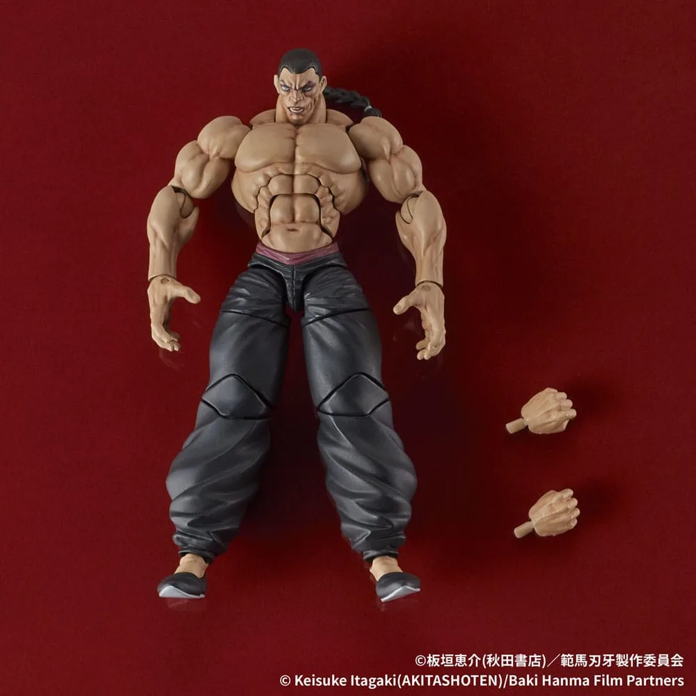 Baki Hanma Digaction Action Figure Retsu Kaioh 7 cm by Digism - Baki
