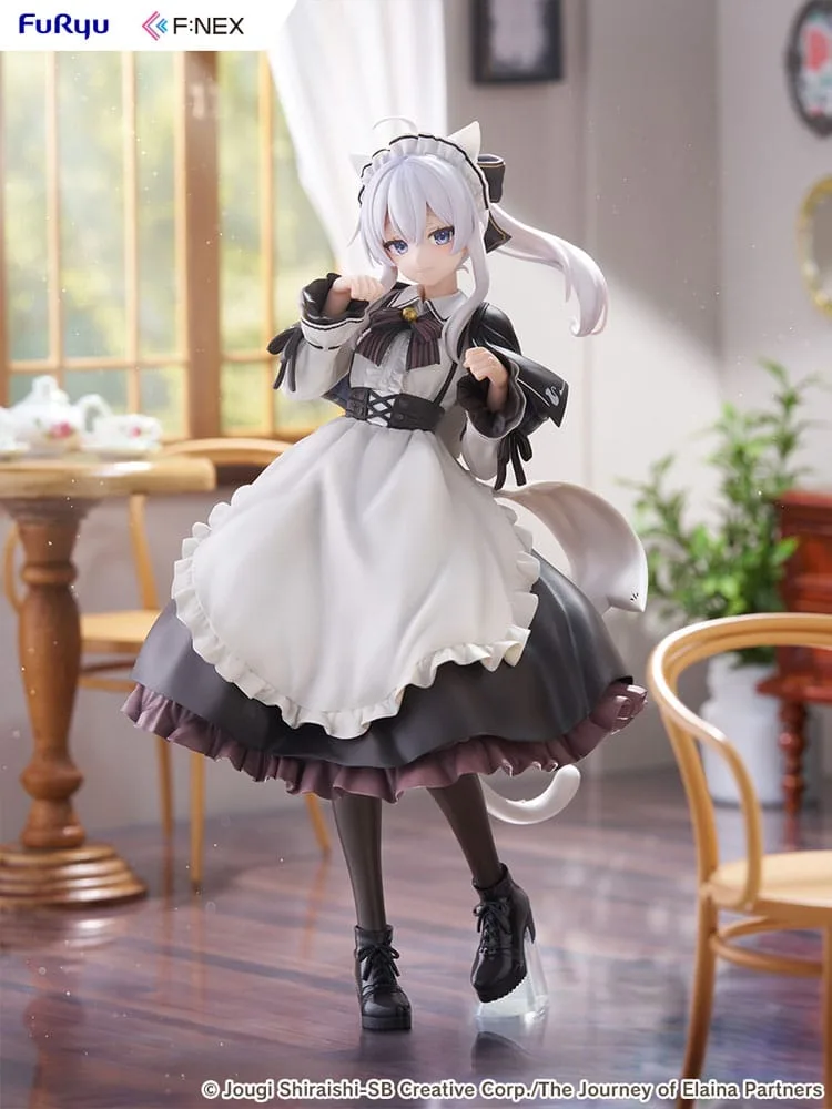 Wandering Witch: The Journey of Elaina F:NEX PVC Statue 1/7 Elaina Maid costume with cat ears Ver. 24 cm by Furyu - Wandering Witch