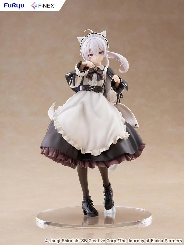 Wandering Witch: The Journey of Elaina F:NEX PVC Statue 1/7 Elaina Maid costume with cat ears Ver. 24 cm by Furyu - Wandering Witch