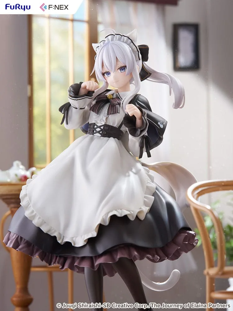 Wandering Witch: The Journey of Elaina F:NEX PVC Statue 1/7 Elaina Maid costume with cat ears Ver. 24 cm by Furyu - Wandering Witch
