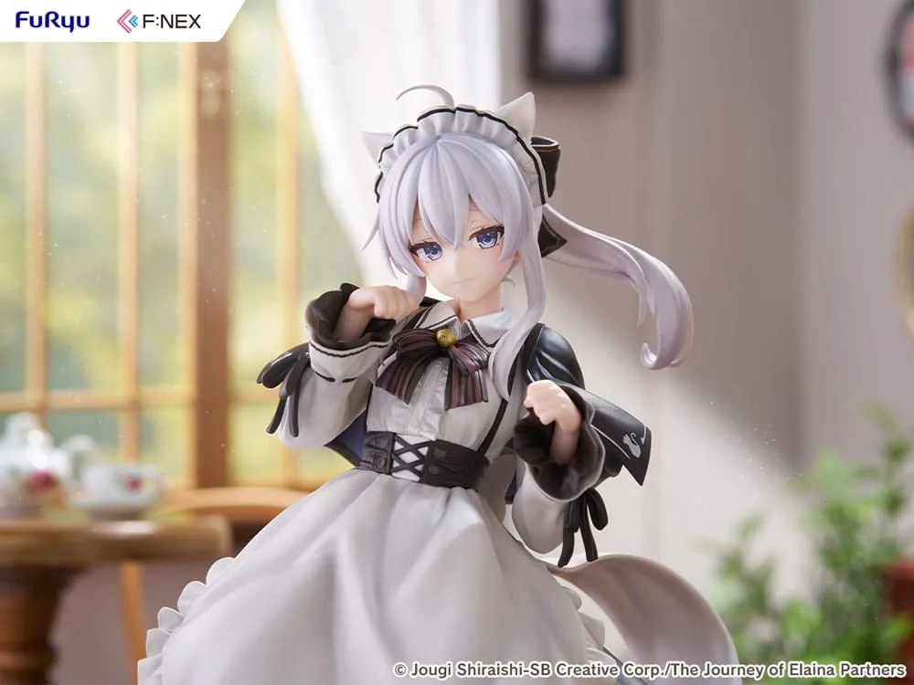 Wandering Witch: The Journey of Elaina F:NEX PVC Statue 1/7 Elaina Maid costume with cat ears Ver. 24 cm by Furyu - Wandering Witch