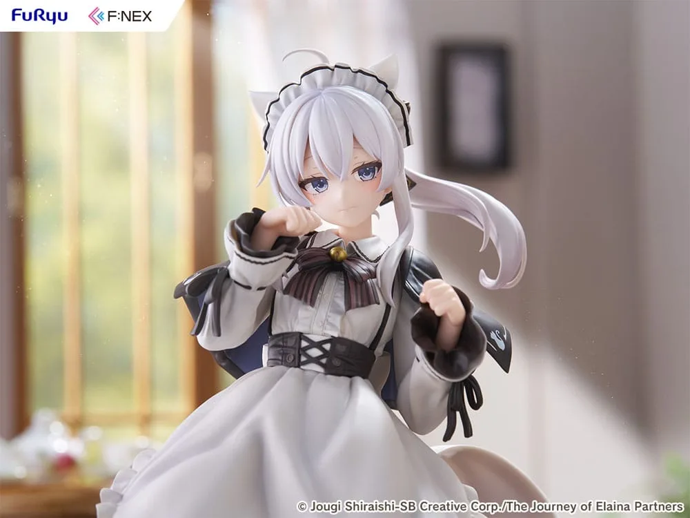 Wandering Witch: The Journey of Elaina F:NEX PVC Statue 1/7 Elaina Maid costume with cat ears Ver. 24 cm by Furyu - Wandering Witch