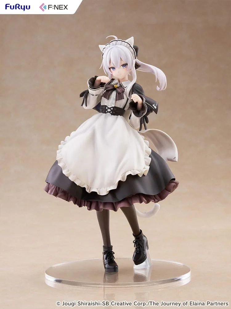 Wandering Witch: The Journey of Elaina F:NEX PVC Statue 1/7 Elaina Maid costume with cat ears Ver. 24 cm by Furyu - Wandering Witch