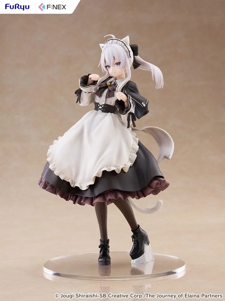Wandering Witch: The Journey of Elaina F:NEX PVC Statue 1/7 Elaina Maid costume with cat ears Ver. 24 cm by Furyu - Wandering Witch