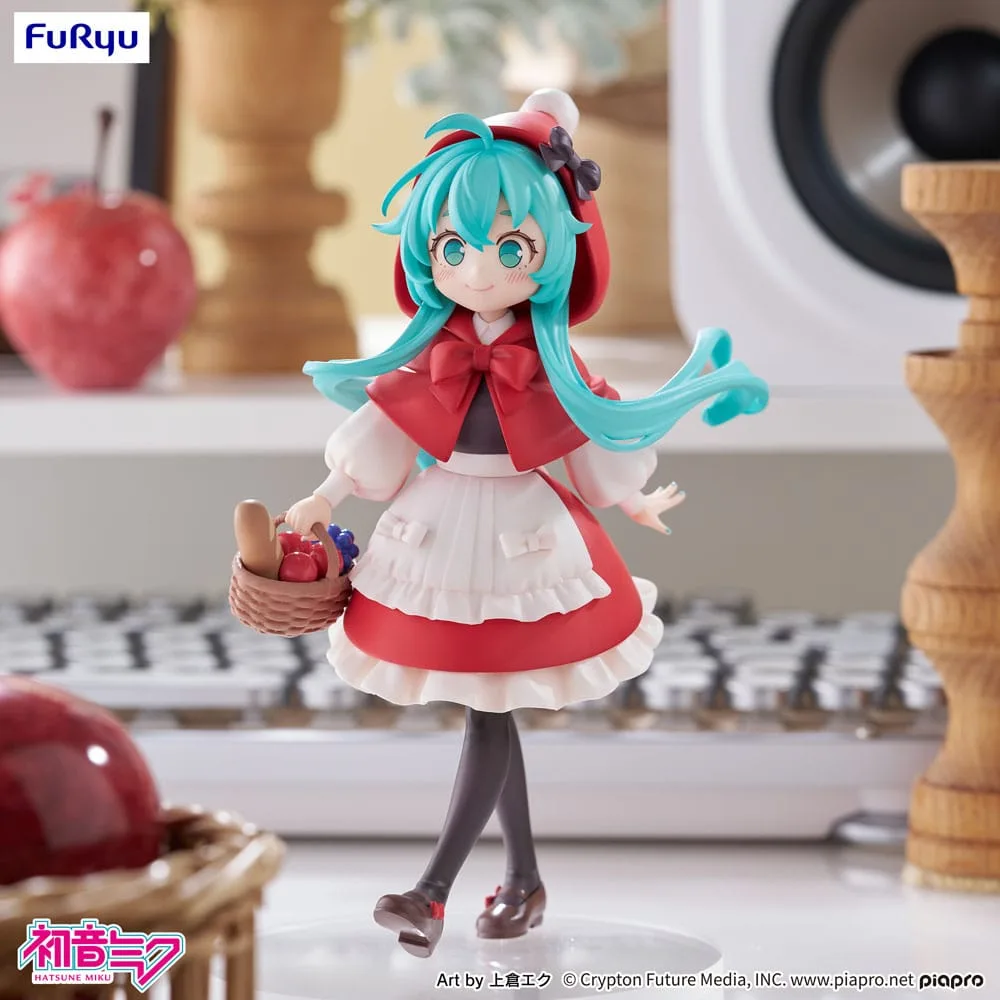 Hatsune Miku Desktop Fairy PVC Statue Hatsune Miku Little red riding hood Ver. 16 cm by Furyu - Hatsune Miku