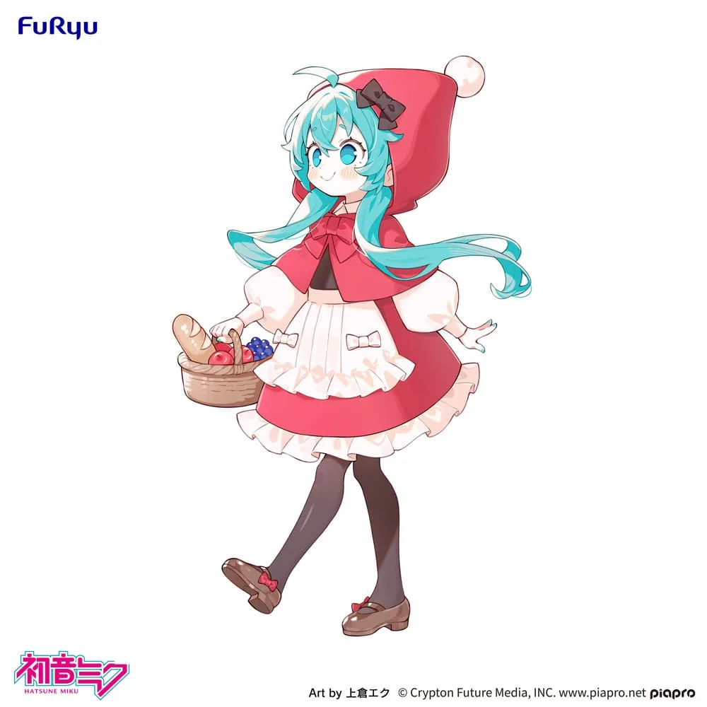 Hatsune Miku Desktop Fairy PVC Statue Hatsune Miku Little red riding hood Ver. 16 cm by Furyu - Hatsune Miku
