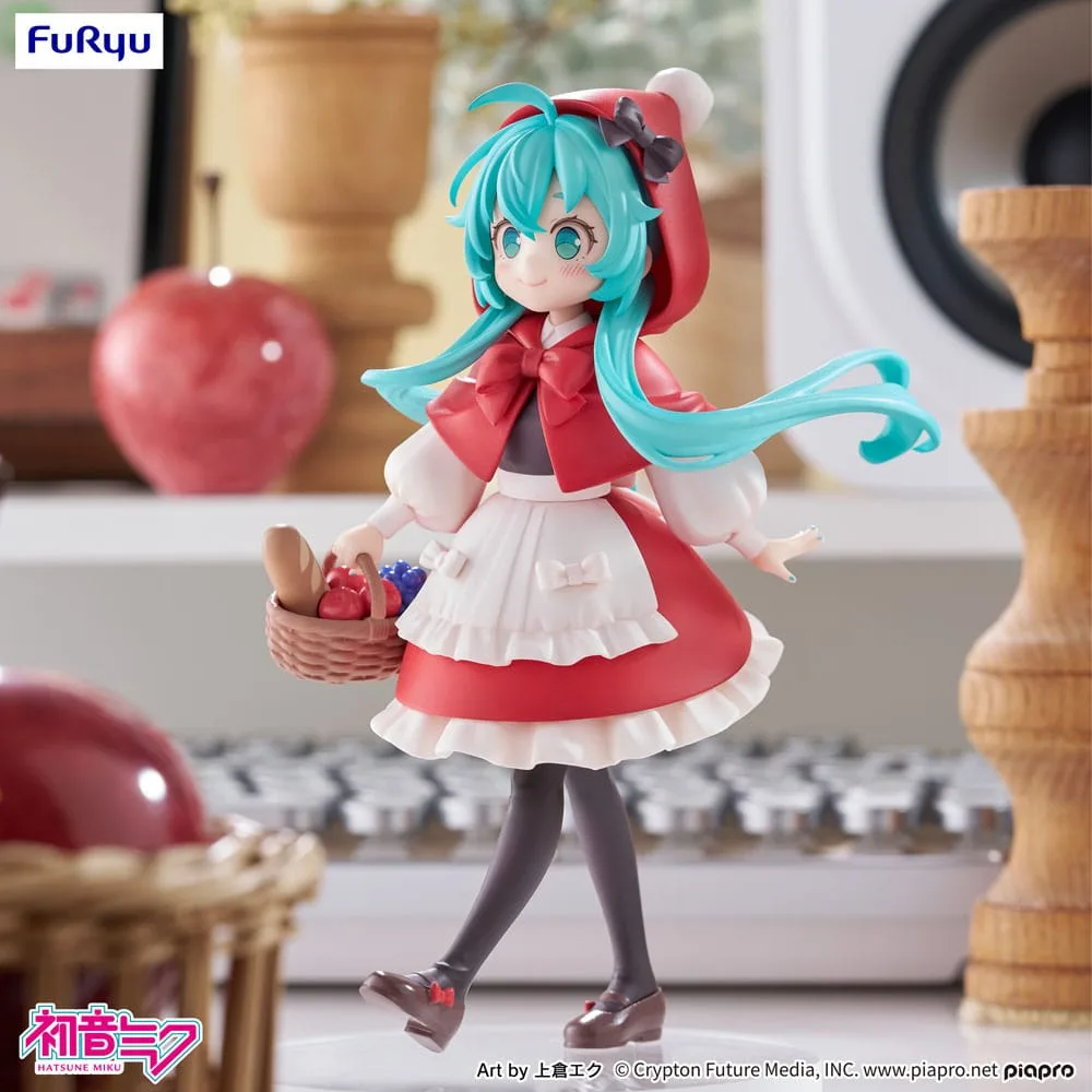Hatsune Miku Desktop Fairy PVC Statue Hatsune Miku Little red riding hood Ver. 16 cm by Furyu - Hatsune Miku