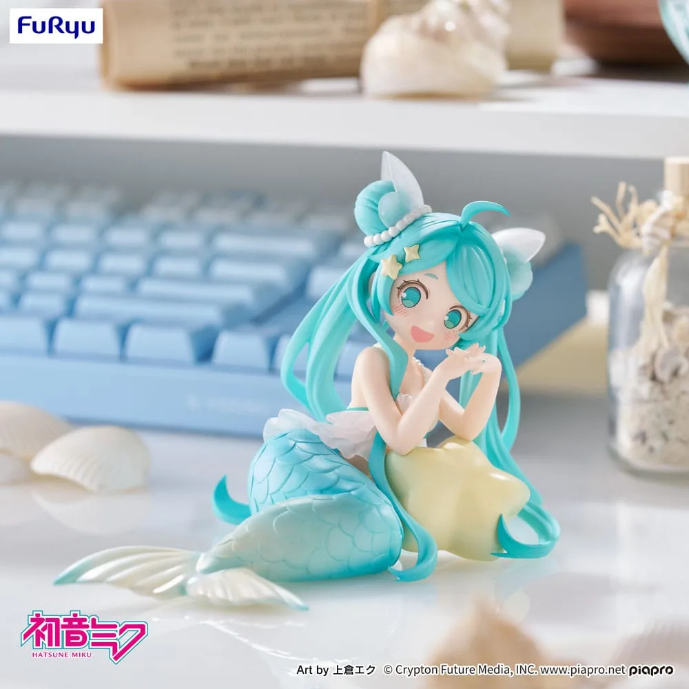 Hatsune Miku Desktop Fairy PVC Statue Hatsune Miku Mermaid princess Ver. 9 cm by Furyu - Hatsune Miku