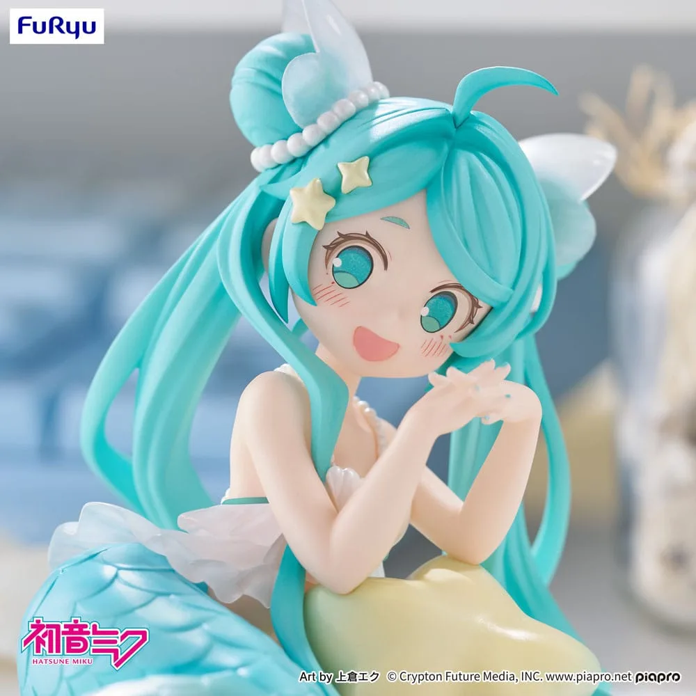 Hatsune Miku Desktop Fairy PVC Statue Hatsune Miku Mermaid princess Ver. 9 cm by Furyu - Hatsune Miku