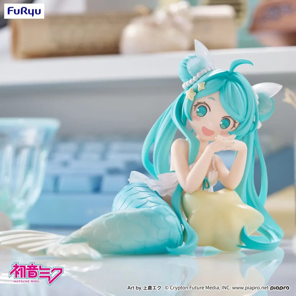 Hatsune Miku Desktop Fairy PVC Statue Hatsune Miku Mermaid princess Ver. 9 cm by Furyu - Hatsune Miku