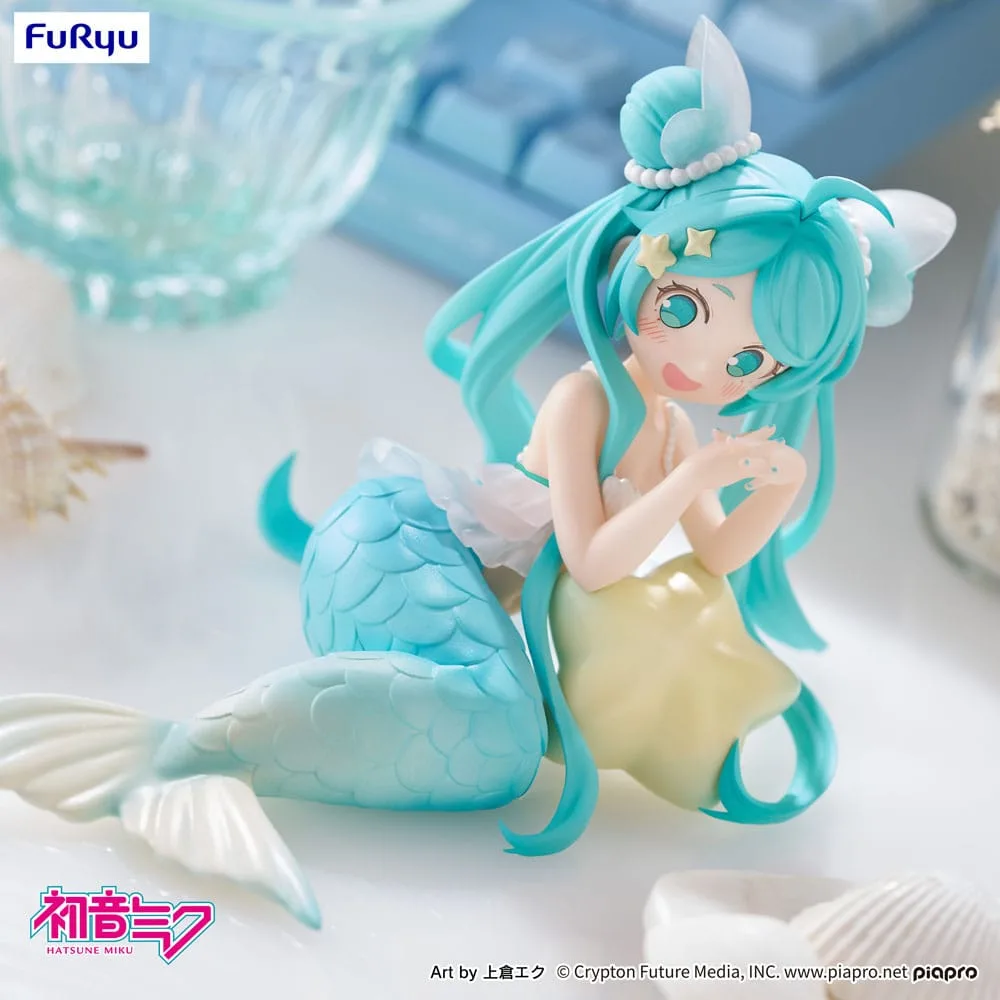Hatsune Miku Desktop Fairy PVC Statue Hatsune Miku Mermaid princess Ver. 9 cm by Furyu - Hatsune Miku