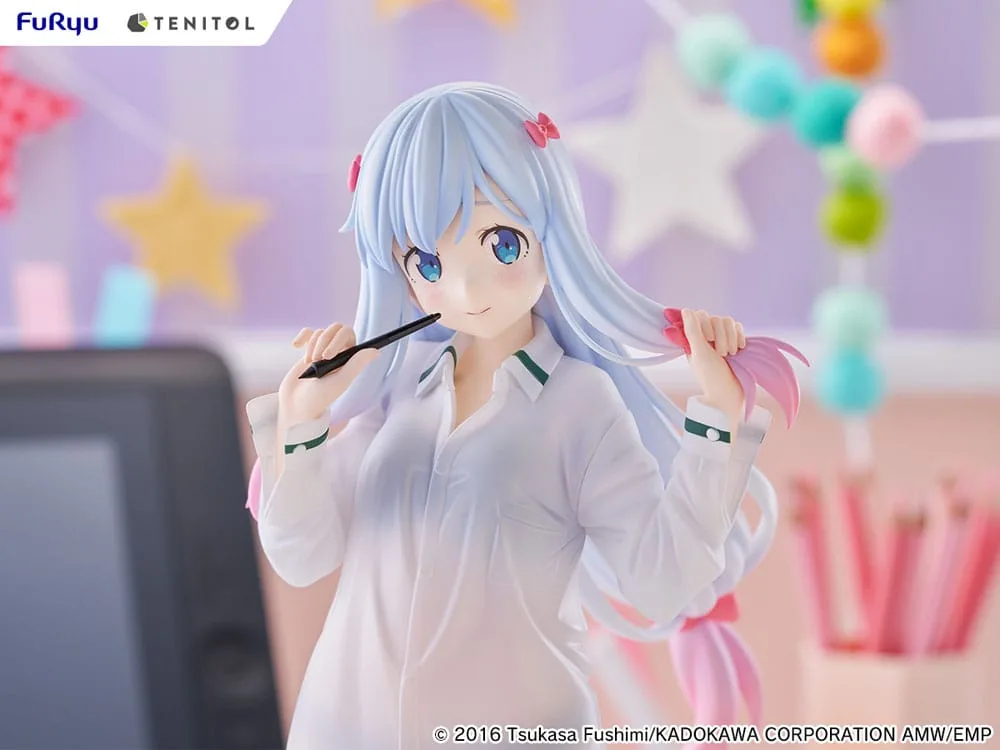 Eromanga Sensei Tenitol Tall PVC Statue Sagiri Izumi Shirts Ver. 30 cm by Furyu - Eromanga Sensei
