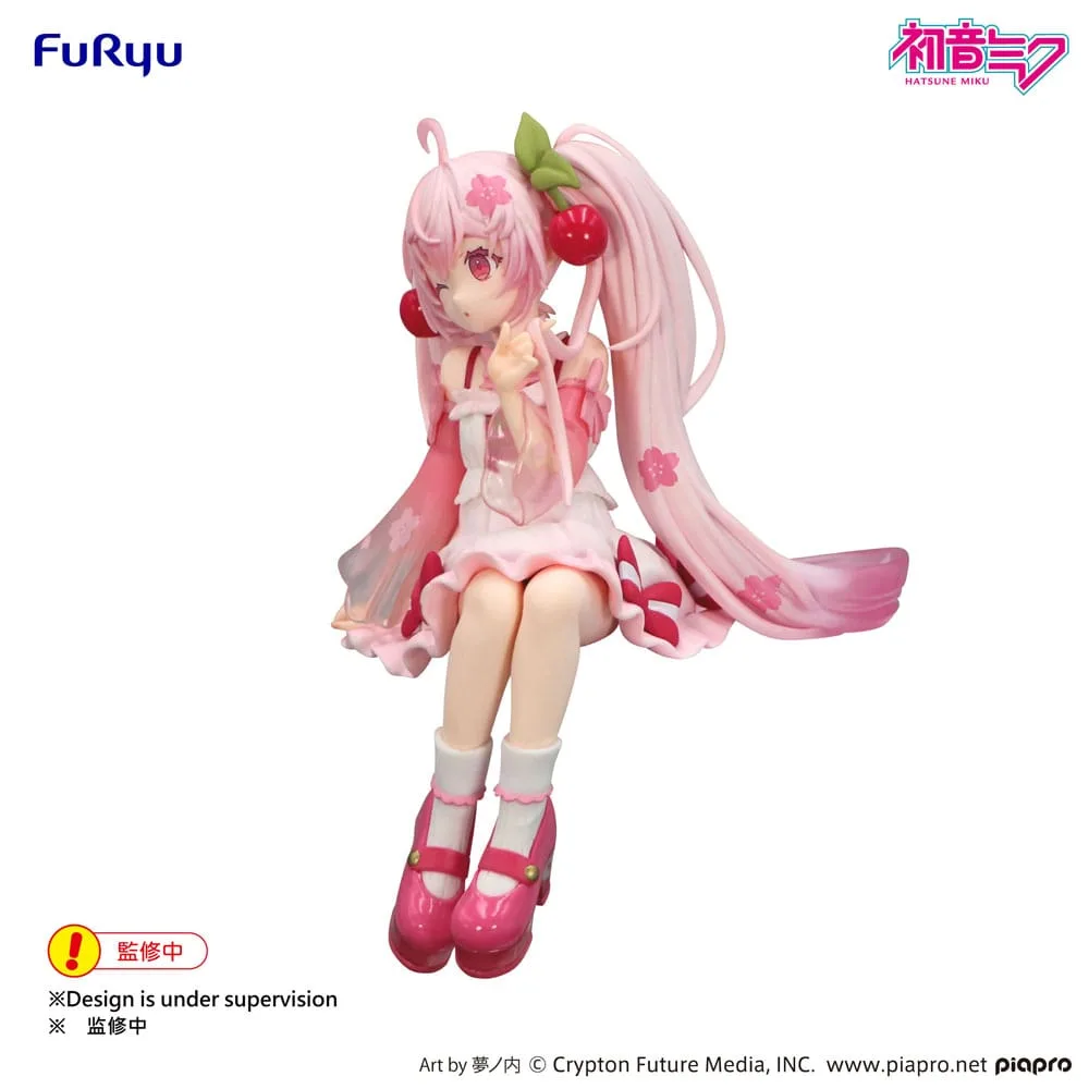 Hatsune Miku Noodle Stopper PVC Statue Sakura Miku 2025 Wink Ver. 14 cm by Furyu - Hatsune Miku