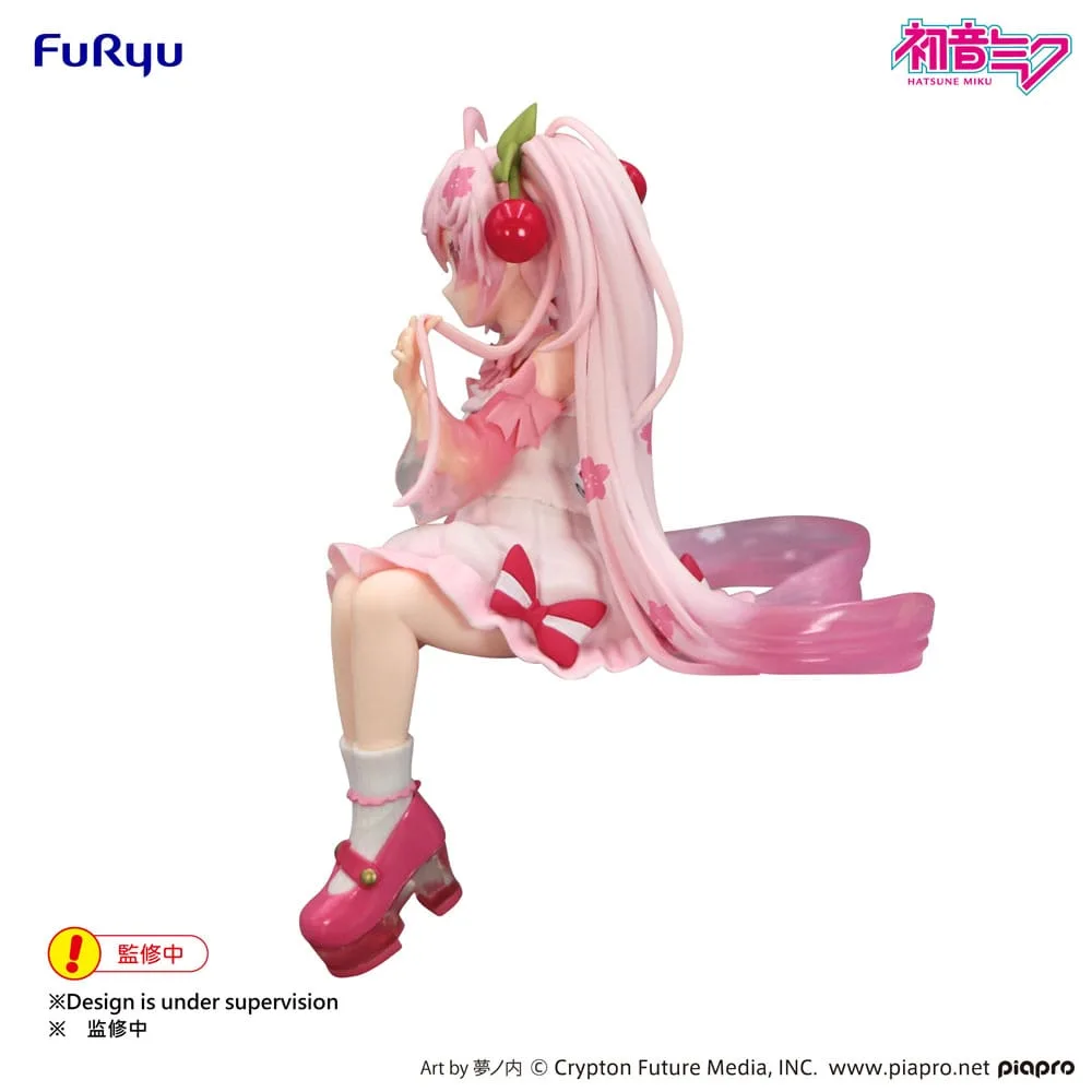 Hatsune Miku Noodle Stopper PVC Statue Sakura Miku 2025 Wink Ver. 14 cm by Furyu - Hatsune Miku