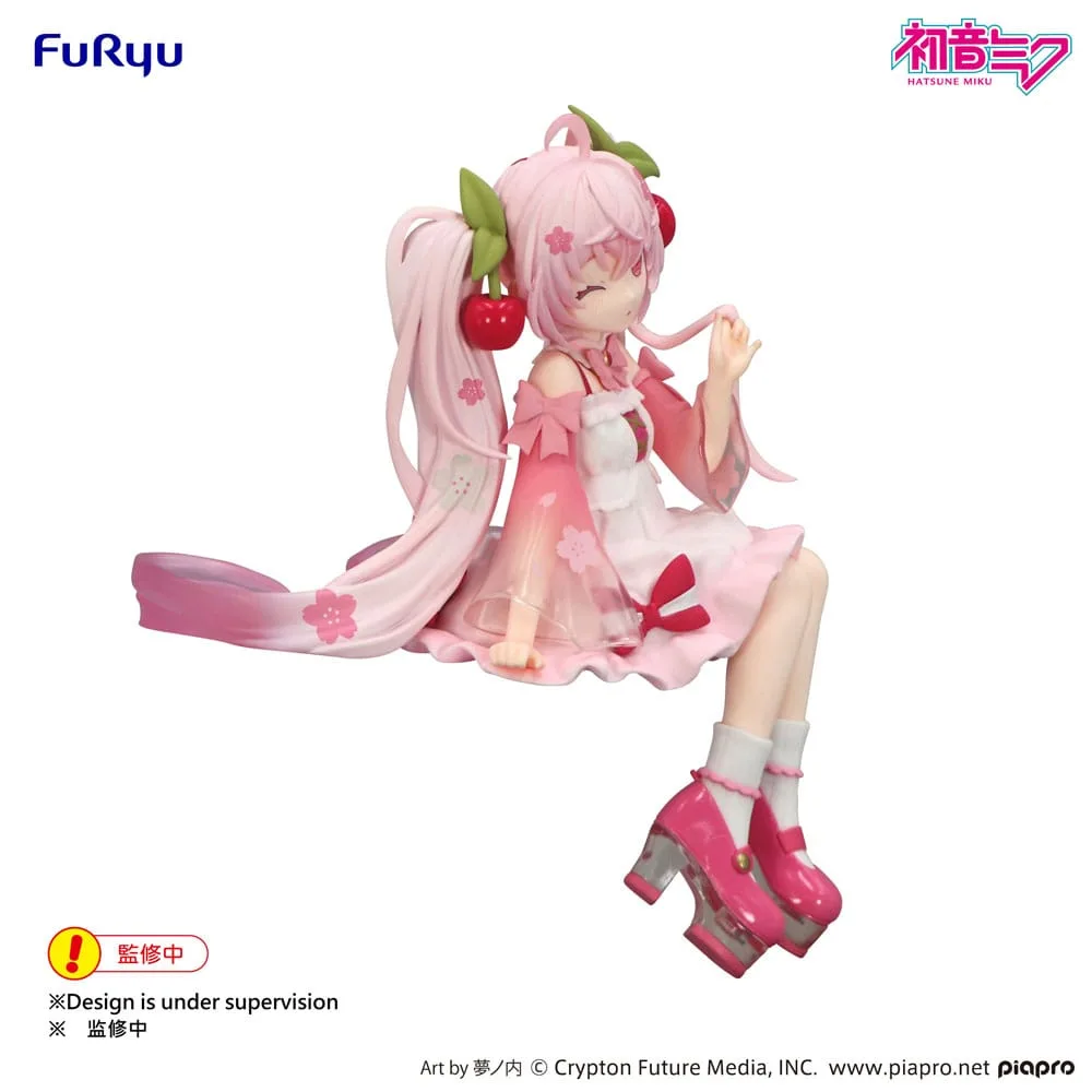 Hatsune Miku Noodle Stopper PVC Statue Sakura Miku 2025 Wink Ver. 14 cm by Furyu - Hatsune Miku