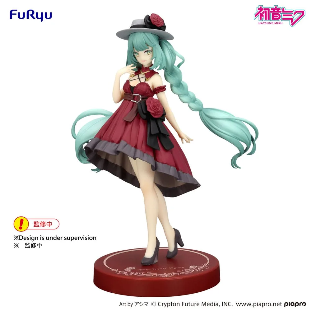 Hatsune Miku Trio-Try-iT PVC Statue Hatsune Miku Outing Dress Red Color Ver. 19 cm by Furyu - Hatsune Miku