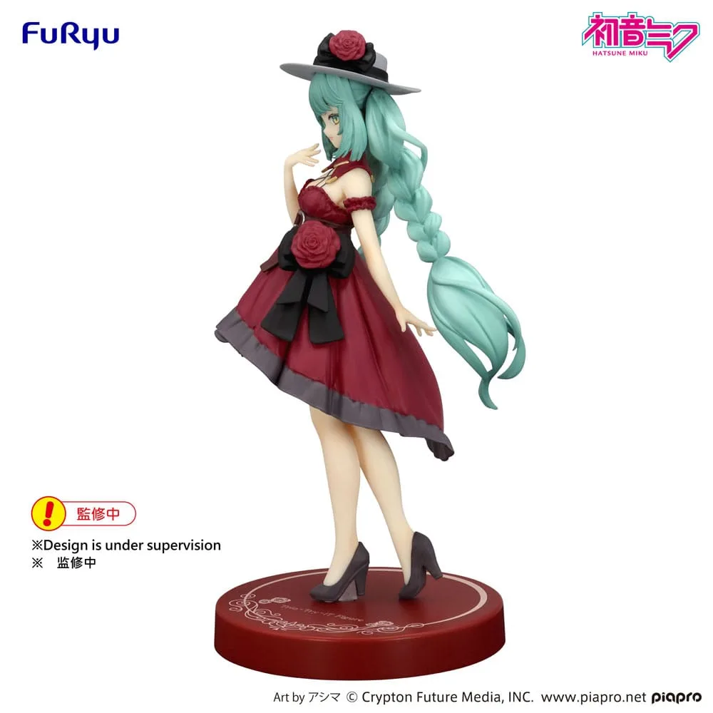 Hatsune Miku Trio-Try-iT PVC Statue Hatsune Miku Outing Dress Red Color Ver. 19 cm by Furyu - Hatsune Miku