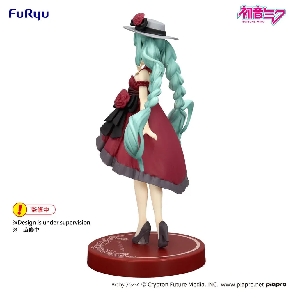 Hatsune Miku Trio-Try-iT PVC Statue Hatsune Miku Outing Dress Red Color Ver. 19 cm by Furyu - Hatsune Miku