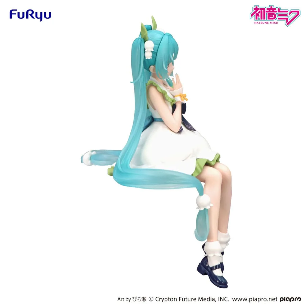 Hatsune Miku Noodle Stopper PVC Statue Flower Fairy Lily of the Valley 14 cm by Furyu - Hatsune Miku