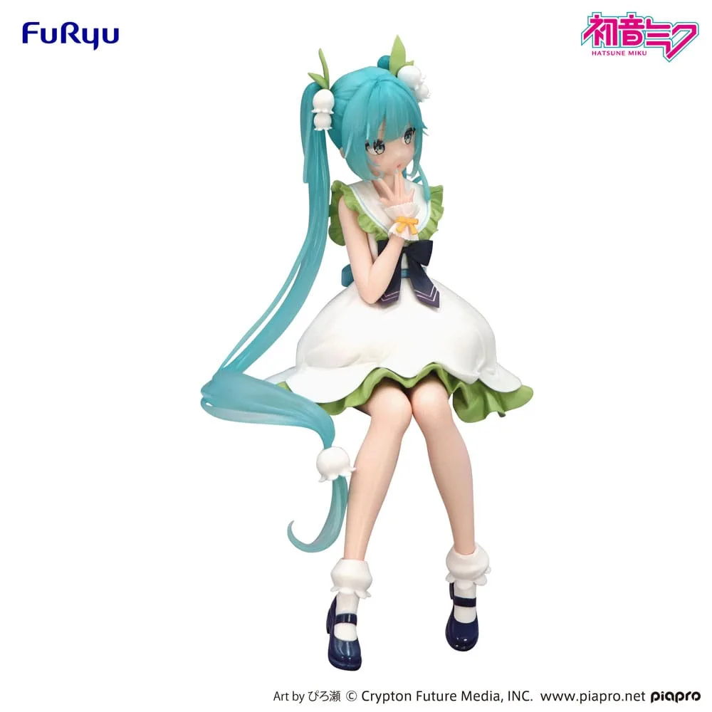 Hatsune Miku Noodle Stopper PVC Statue Flower Fairy Lily of the Valley 14 cm by Furyu - Hatsune Miku