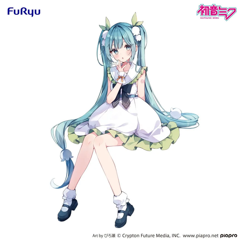 Hatsune Miku Noodle Stopper PVC Statue Flower Fairy Lily of the Valley 14 cm by Furyu - Hatsune Miku