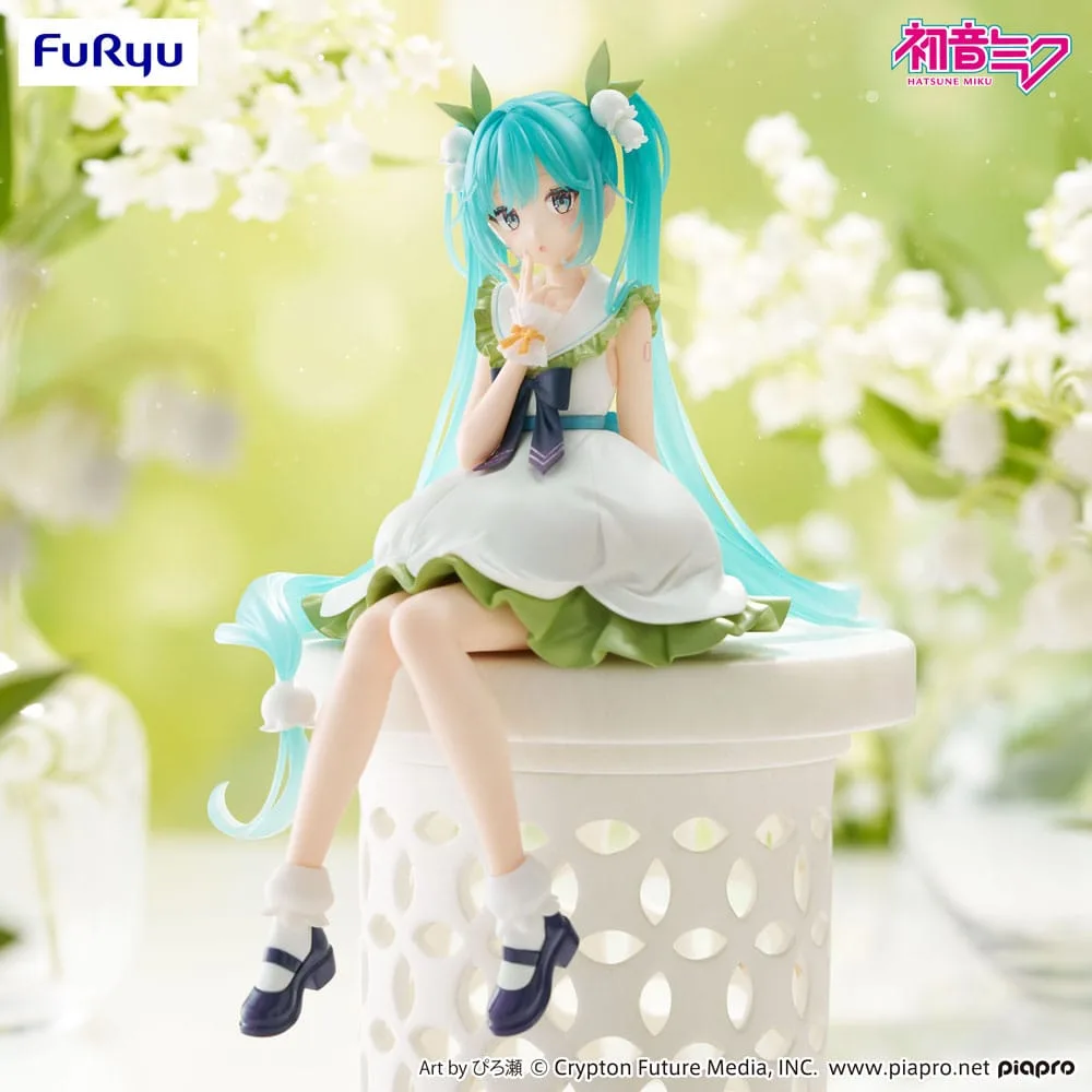 Hatsune Miku Noodle Stopper PVC Statue Flower Fairy Lily of the Valley 14 cm by Furyu - Hatsune Miku