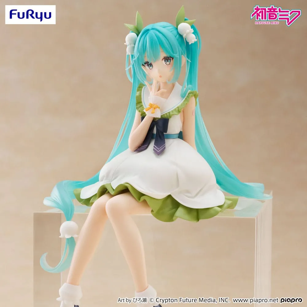 Hatsune Miku Noodle Stopper PVC Statue Flower Fairy Lily of the Valley 14 cm by Furyu - Hatsune Miku