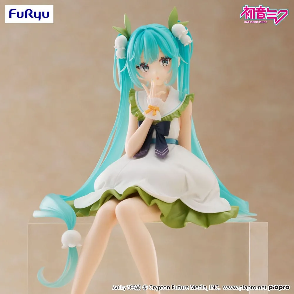 Hatsune Miku Noodle Stopper PVC Statue Flower Fairy Lily of the Valley 14 cm by Furyu - Hatsune Miku