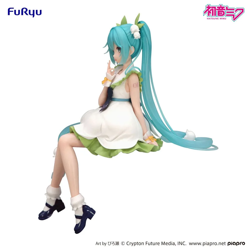 Hatsune Miku Noodle Stopper PVC Statue Flower Fairy Lily of the Valley 14 cm by Furyu - Hatsune Miku