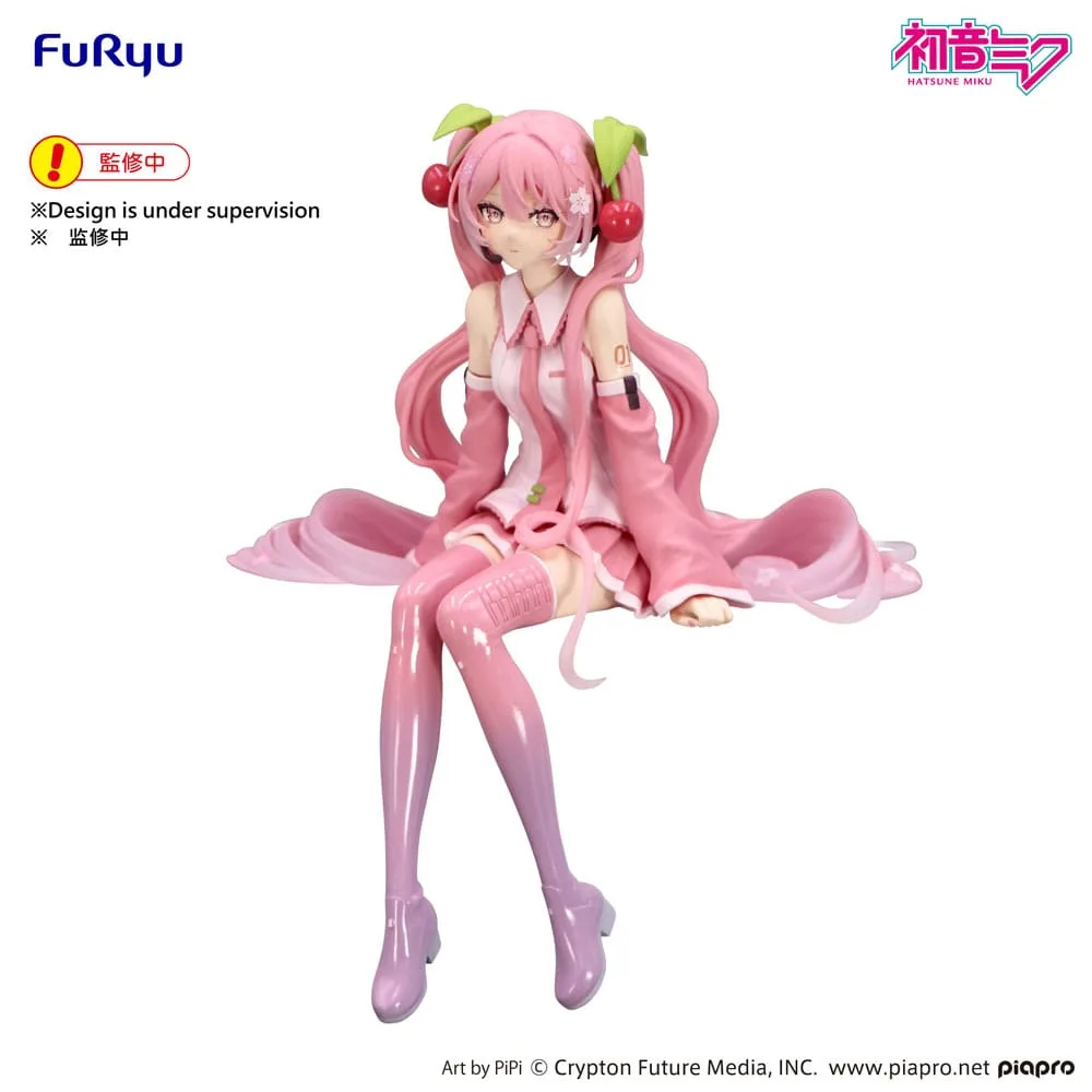 Hatsune Miku Noodle Stopper PVC Statue Sakura Miku 2026 14 cm by Furyu - Hatsune Miku