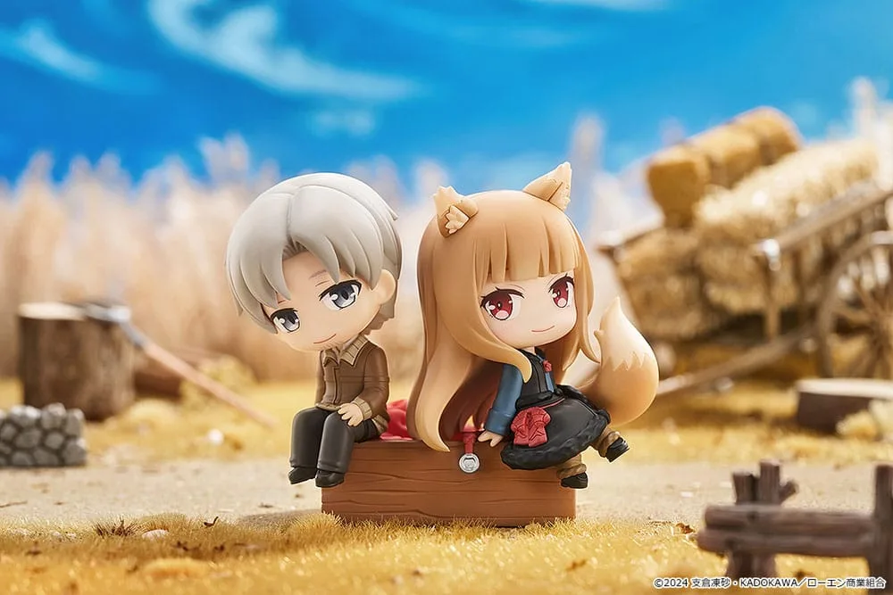 Spice and Wolf: Merchant Meets the Wise Wolf Mini Memory Mini Figure Lawrence & Holo 8 cm by Good Smile Company - Spice and Wolf