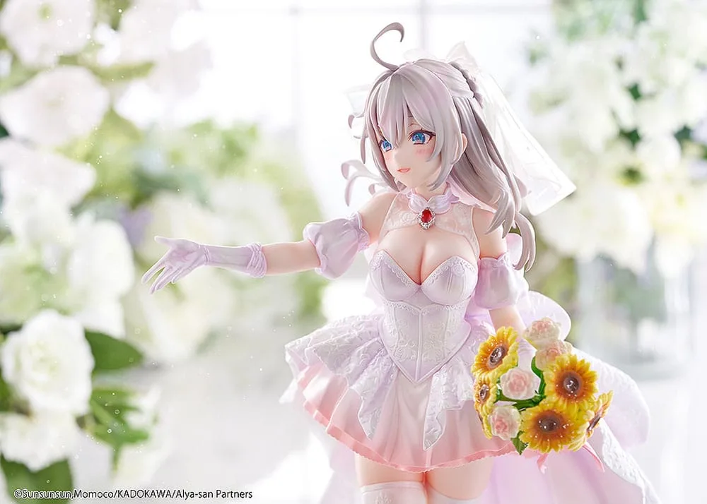 Alya Sometimes Hides Her Feelings in Russian Statue 1/7 Alisa Mikhailovna Kujou Wedding Dress Ver. 24 cm by Kadokawa - Alya Sometimes Hides Her Feelings in Russian